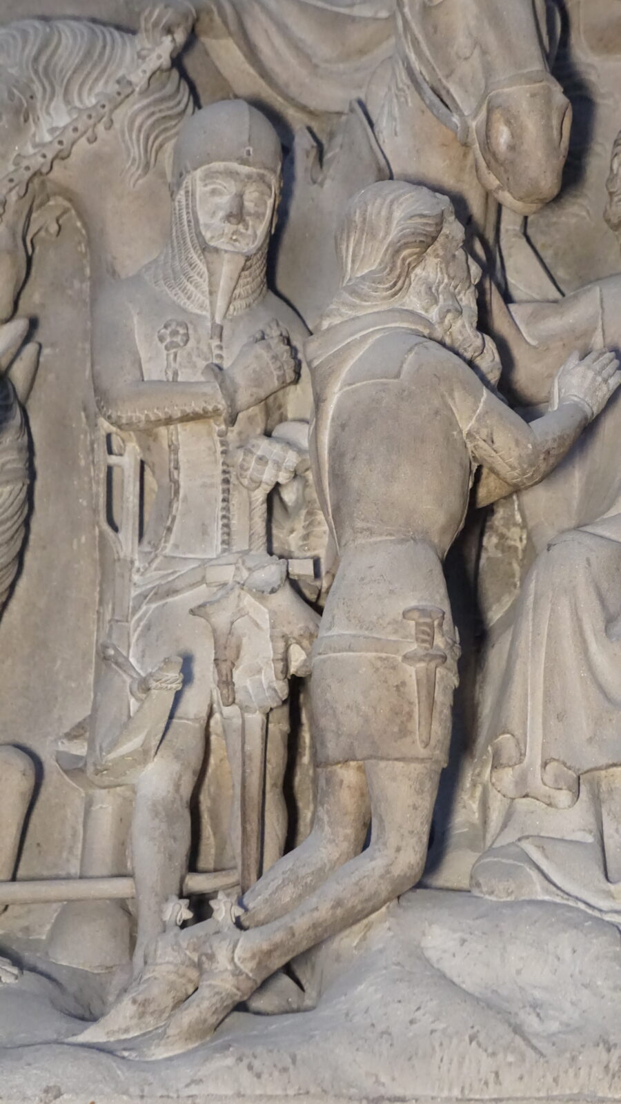 Tympanon Fragment: Bekehrungs-Szene · Rechte: Archiv der Dombauhütte St.Stephan