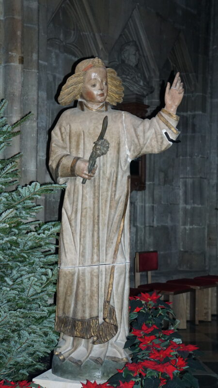 Wiener Neustädter Altar/Verkündigungsengel nach Restaurierung · Rechte: Archiv der DBH