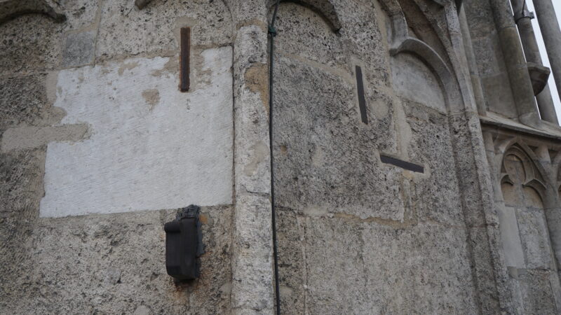 Fassade Original Gerüst Eisenhake · Rechte: Archiv der Dombauhütte St.Stephan