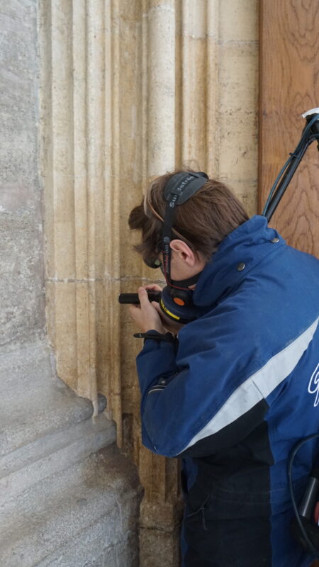 Dienst mit Profilen Reinigung · Rechte: Archiv der Dombauhütte St.Stephan