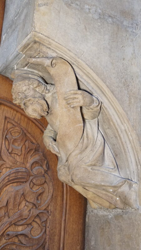 Rechte Konsolfigur/ Prophet · Rechte: Archiv der Dombauhütte St.Stephan