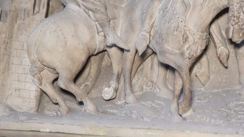 Tympanon Fragment: Abschieds-Szene · Rechte: Archiv der Dombauhütte St.Stephan