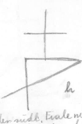 ASDOM12 Steinmetzzeichen am W-Giebel an der südlichen Fiale neben dem Giebel unter Maske